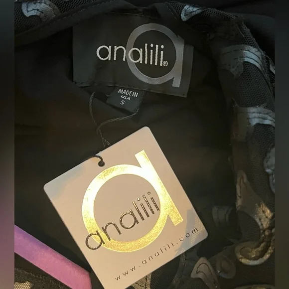 🤩 NEW ITEM! Analili Irma Ruched Tunic Dress Black Asymmetrical Midi Knee Length - Picture 10 of 13